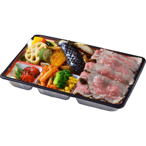 牛赤肉ステーキ弁当